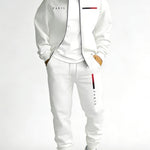 KZZ Two-piece set: printed zip-up jacket and sweatpants
