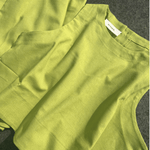 Chic Solid Color Sleeveless 2pieces Set