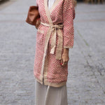 Long Two-tone Kimono Coat