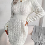 Nadorine Women's Casual Twist Woven Sweater Dress