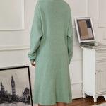 Nadorine Women's Casual Knitted Cardigan And Sweater Dress Two-Piece Set