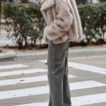 Jacket short fashionable fox fur coat