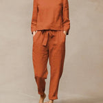 Two Piece Lace Up Pants Set