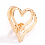 Heart Shape Solid Color Rings Accessories