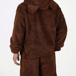 KZZ Men's Hooded Sweatshirt Shorts Set, Very Worthwhile Hoodie Top Pants Two-Piece Suit