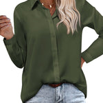Long Sleeve Chiffon Blouse - Nadorine (Us Only)