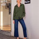 Long Sleeve Chiffon Blouse - Nadorine (Us Only)