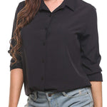 Long Sleeve Chiffon Blouse - Nadorine (Us Only)