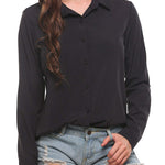 Long Sleeve Chiffon Blouse - Nadorine (Us Only)