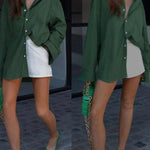 Long Sleeve Chiffon Blouse - Nadorine (Us Only)