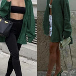 Long Sleeve Chiffon Blouse - Nadorine (Us Only)