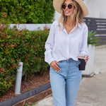 Long Sleeve Chiffon Blouse - Nadorine (Us Only)