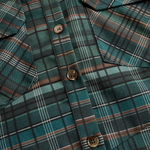Women's Plaid Lapel Single-Breasted Shirt Maxi Dress
