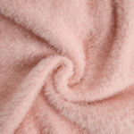 Romantic Square Neck Button Bell Sleeve Pink Seahorse Knit Mini Dress