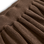Women's Fashion Round Neck Knitted Sweater Skirt Set