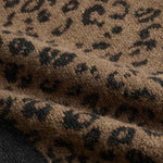 Vintage Leopard Print Slim Fit Zip Cardigan