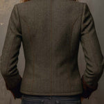 Honorine™ | Vintage Blazer with Contrasting Piping