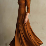 Elegant 70s Style Blazer Style Velvet Dress