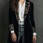 Octavia | Baroque-Trim Tailored Blazer