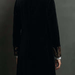 Verity | Black Baroque Lapel Blazer