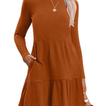Zeagoo Womens Long Sleeve Fall Dresses with Pockets