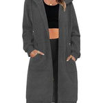 Zeagoo Women's Zip Up Hoodies Oversized Fleece Long Tunic Sweatshirts
