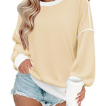 Nadorine Women Oversize Sweatshirts Pullover Tops