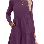 Zeagoo Womens Long Sleeve Fall Dresses with Pockets