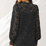 Nadorine Lace Tops  with Separable Camisole Sexy Blouses Shirts 2 PCS Set