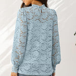 Nadorine Lace Tops  with Separable Camisole Sexy Blouses Shirts 2 PCS Set