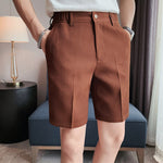 Plaid Embossed Casual Shorts