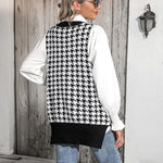 Nadorine Sweater Vest Women Sleeveless V Neck Oversized Pullover