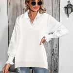 Nadorine Sweater Vest Women Sleeveless V Neck Oversized Pullover