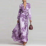 Aurora Sinclair | Floral Chiffon Maxi Dress For Women