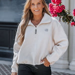 Stand Collar Zipper Design Casual Sweatshirt