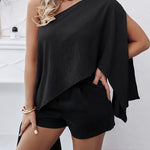 Women's Off Shoulder Convertible Crop Top Casual Multi Wear Slit Blouse with Bandeau