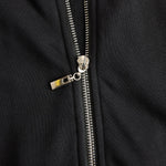 Sporty Retro Lace Striped Black Sleeveless Hooded Jumpsuit