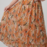 Quill | Spaghetti Strap Abstract Print Midi Dress