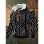 Ethan | Fleece-Lined Zip Turtleneck Sweater
