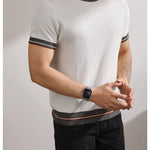 KZZ Casual Short-Sleeve Pullover Knit Top