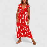Judy | Sophisticated V-Neck Dress