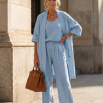 Yael™ | Three Piece Relaxed Top Pant Set