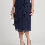 Eira | Short Sleeve Layered Hem Midi Dress