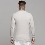KZZ Slim Fit Knit Long Sleeve T-Shirt for Men