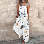 Comfortable Printed Overalls