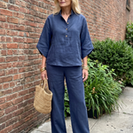 Amity | Button Front Relaxed Tunic Trouser Set