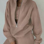 Fleece Sports Street Casual Fashion Two-Piece Sweatshirt