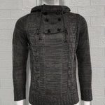 KZZ Autumn Men's Knitted Hoodie Pullover