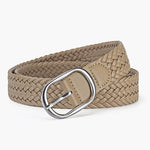 Margovil Faux Leather Metal Buckle Adjustable Braided Belt