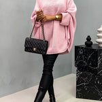 Batwing Sleeves Cozy Overisized Pullover Sweater